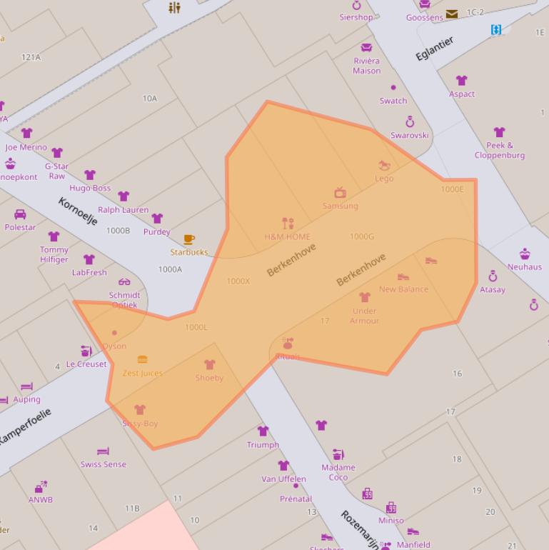 Kaart van postcodegebied 2262AK.