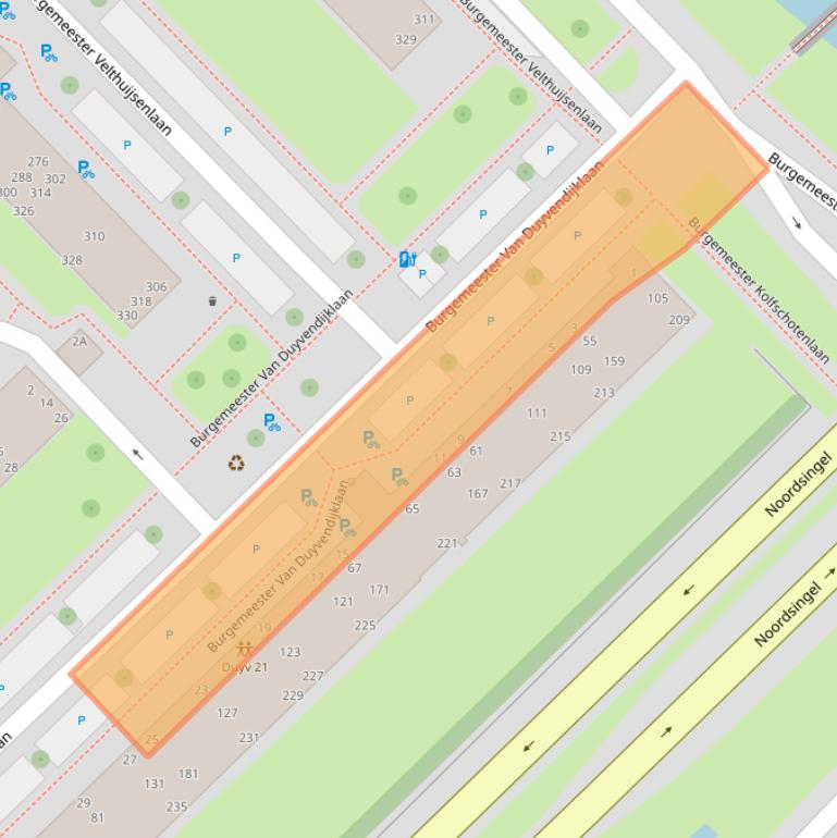 Kaart van postcodegebied 2262BR.