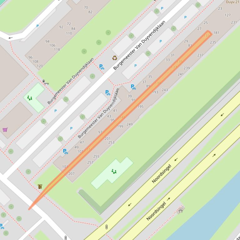 Kaart van postcodegebied 2262BX.