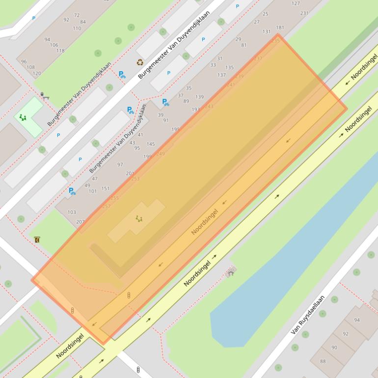 Kaart van postcodegebied 2262CC.