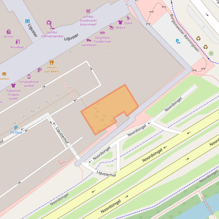 Kaart van postcodegebied 2262CK.