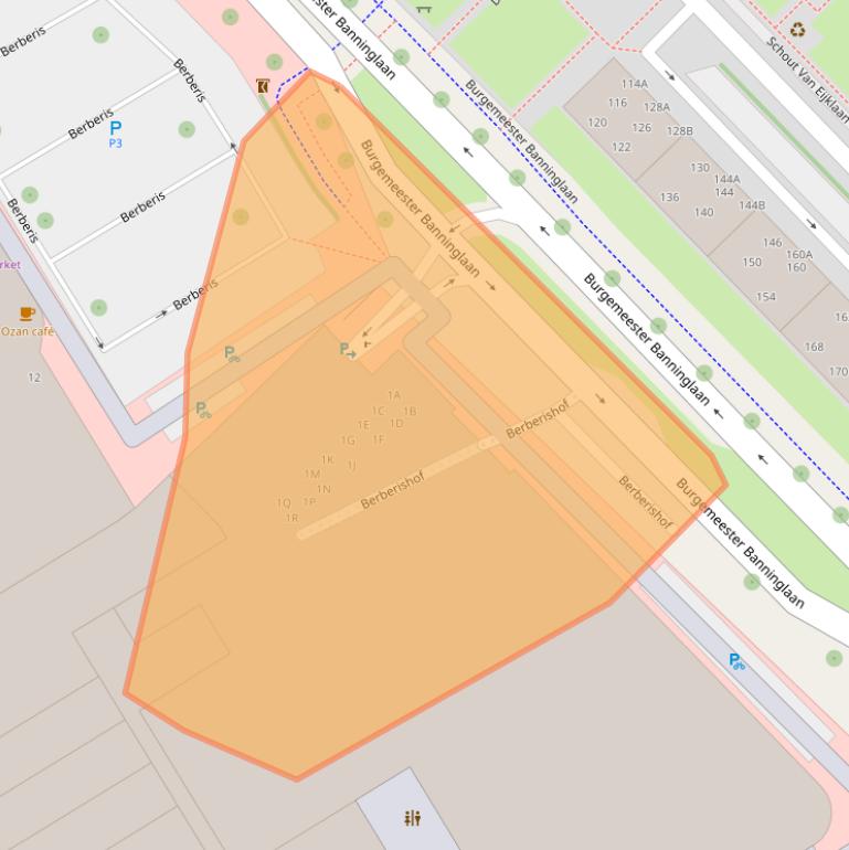 Kaart van postcodegebied 2262CP.