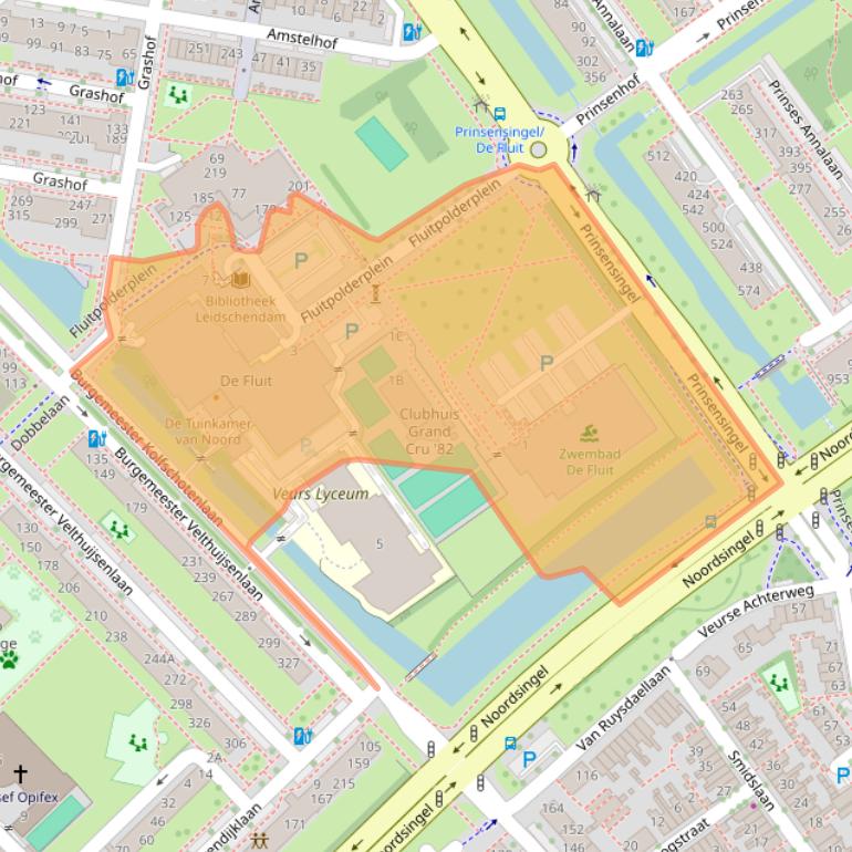 Kaart van postcodegebied 2262ED.