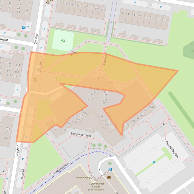 Kaart van postcodegebied 2262EG.