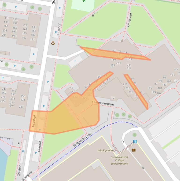 Kaart van postcodegebied 2262EH.