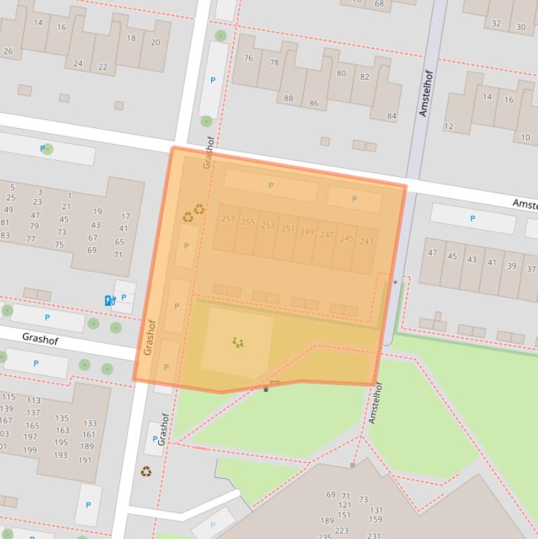 Kaart van postcodegebied 2262EL.