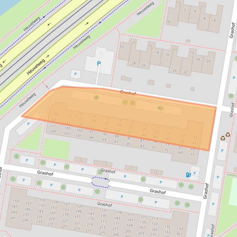 Kaart van postcodegebied 2262EP.