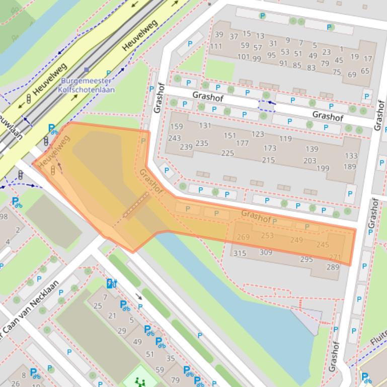 Kaart van postcodegebied 2262EV.