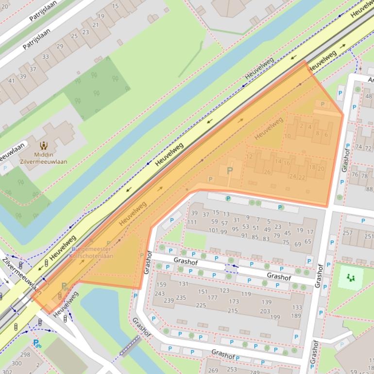 Kaart van postcodegebied 2262EX.