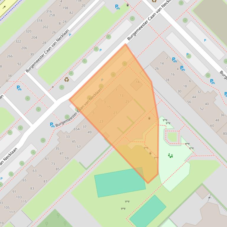 Kaart van postcodegebied 2262GA.