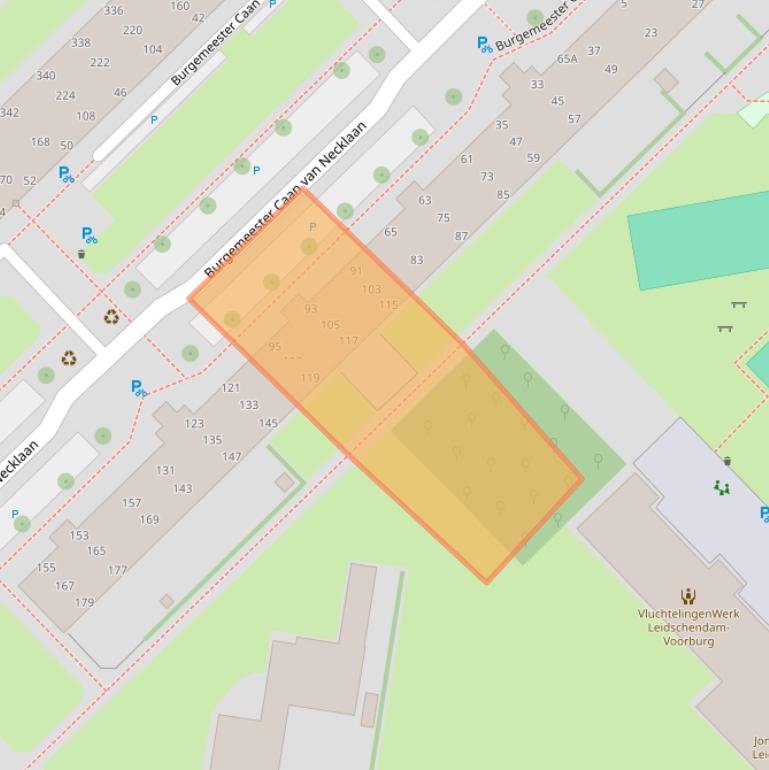 Kaart van postcodegebied 2262GD.