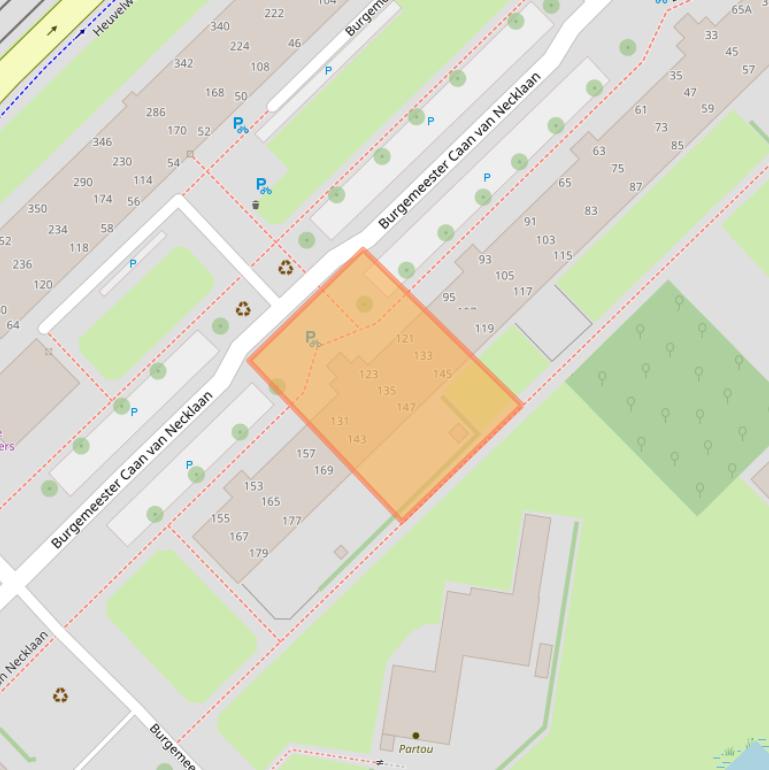 Kaart van postcodegebied 2262GE.