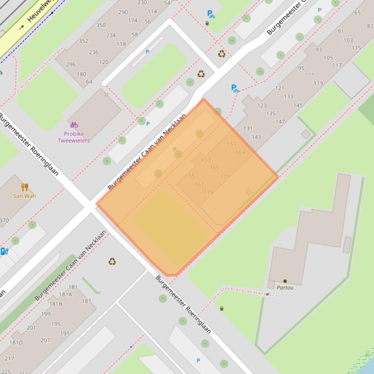 Kaart van postcodegebied 2262GG.