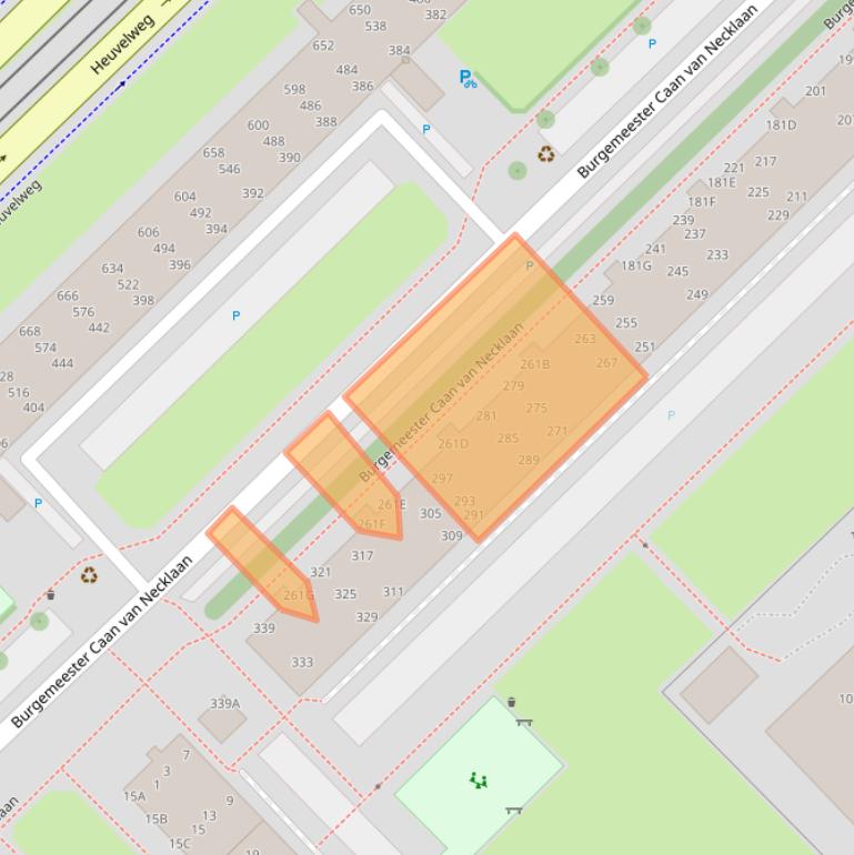 Kaart van postcodegebied 2262GK.