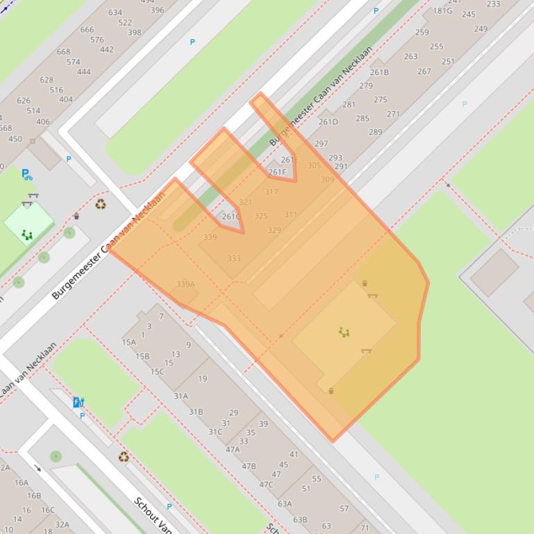 Kaart van postcodegebied 2262GL.