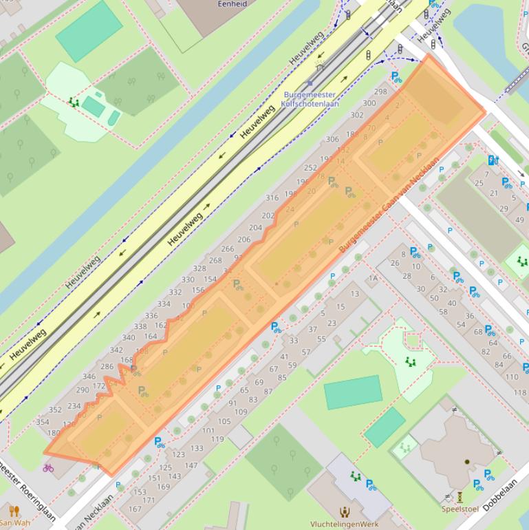 Kaart van postcodegebied 2262GM.