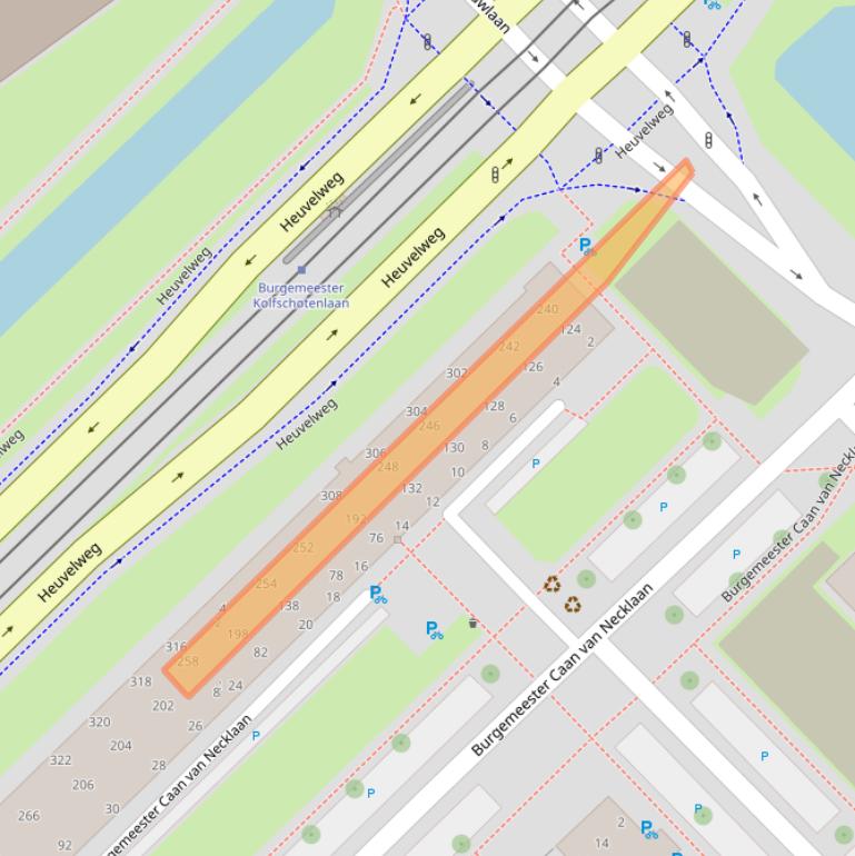 Kaart van postcodegebied 2262GN.