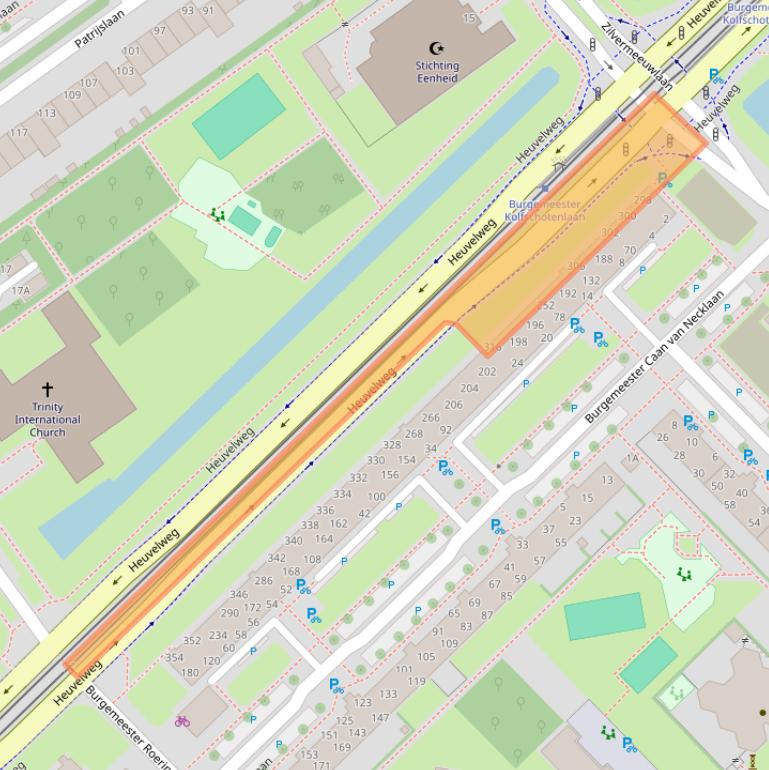 Kaart van postcodegebied 2262GP.