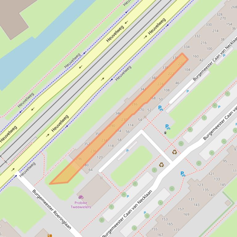 Kaart van postcodegebied 2262GW.
