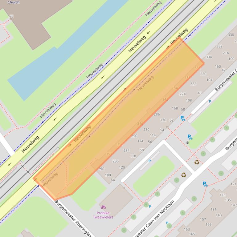 Kaart van postcodegebied 2262GX.