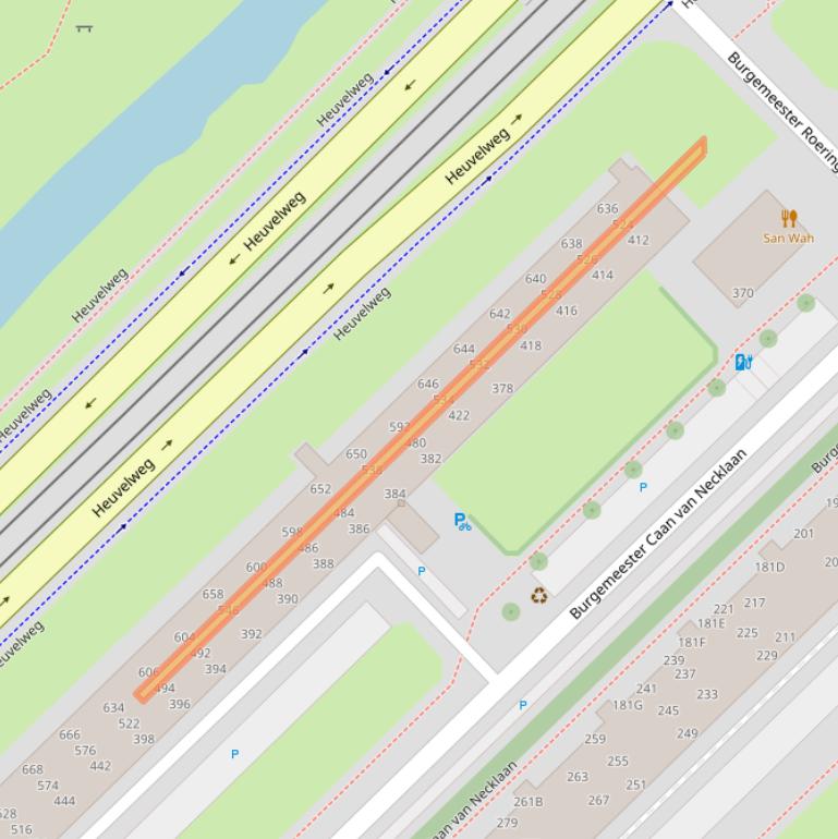 Kaart van postcodegebied 2262HB.