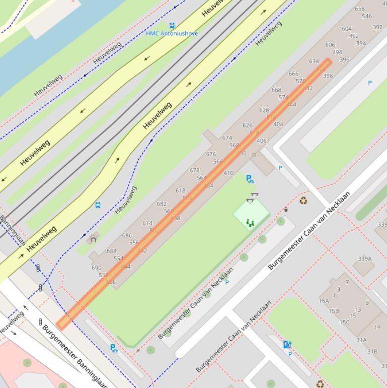 Kaart van postcodegebied 2262HG.