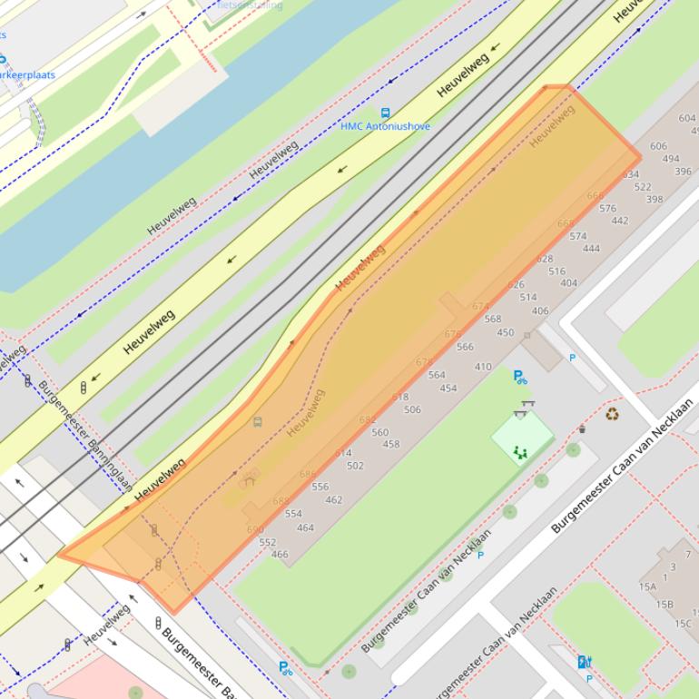 Kaart van postcodegebied 2262HK.