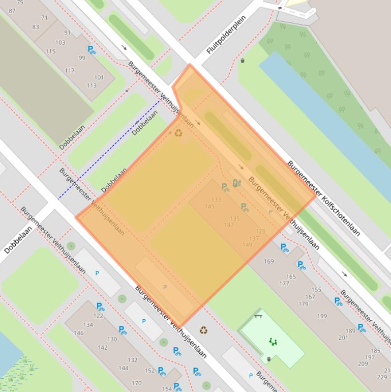 Kaart van postcodegebied 2262VE.