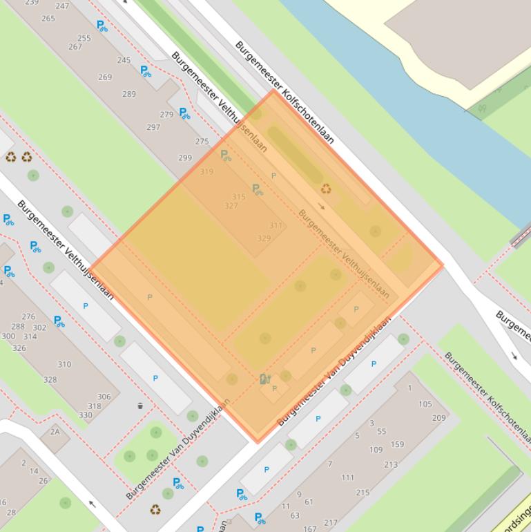 Kaart van postcodegebied 2262VM.