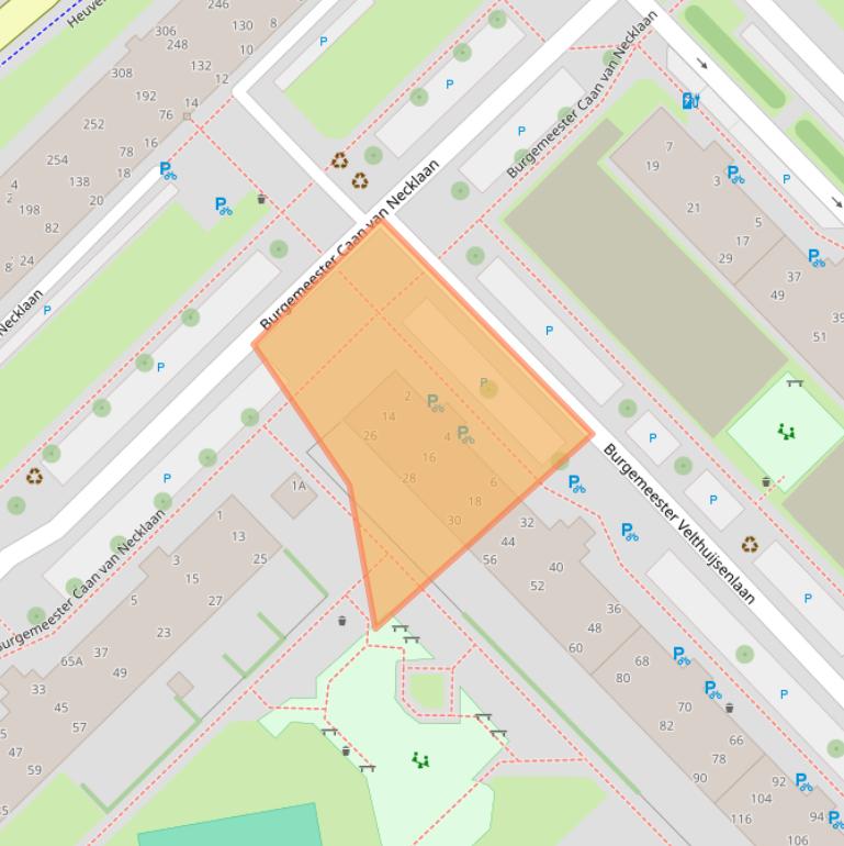 Kaart van postcodegebied 2262VN.