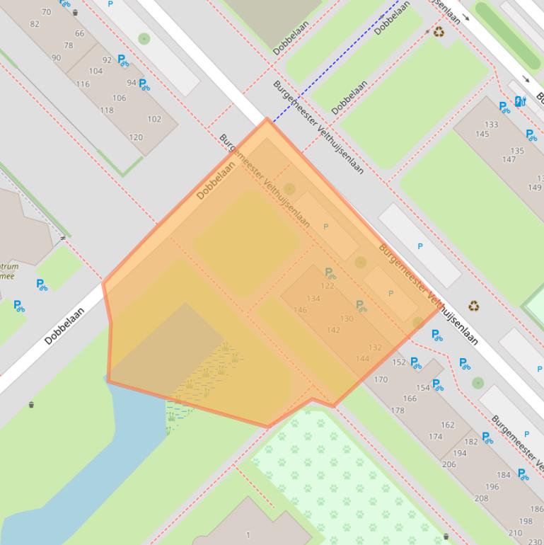 Kaart van postcodegebied 2262VT.