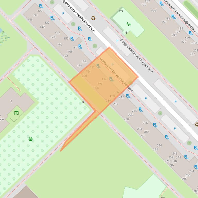 Kaart van postcodegebied 2262VW.