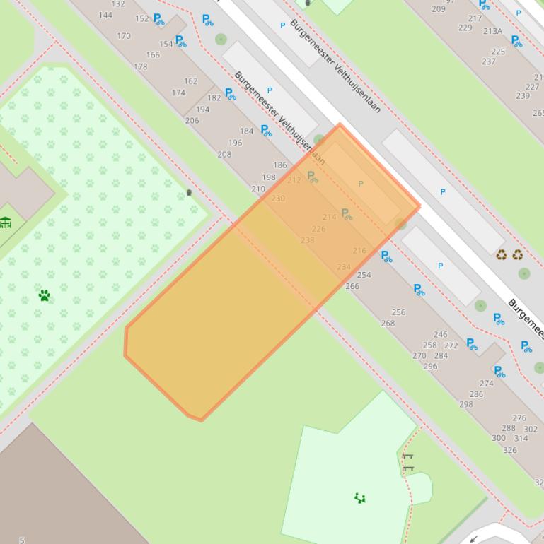 Kaart van postcodegebied 2262VX.