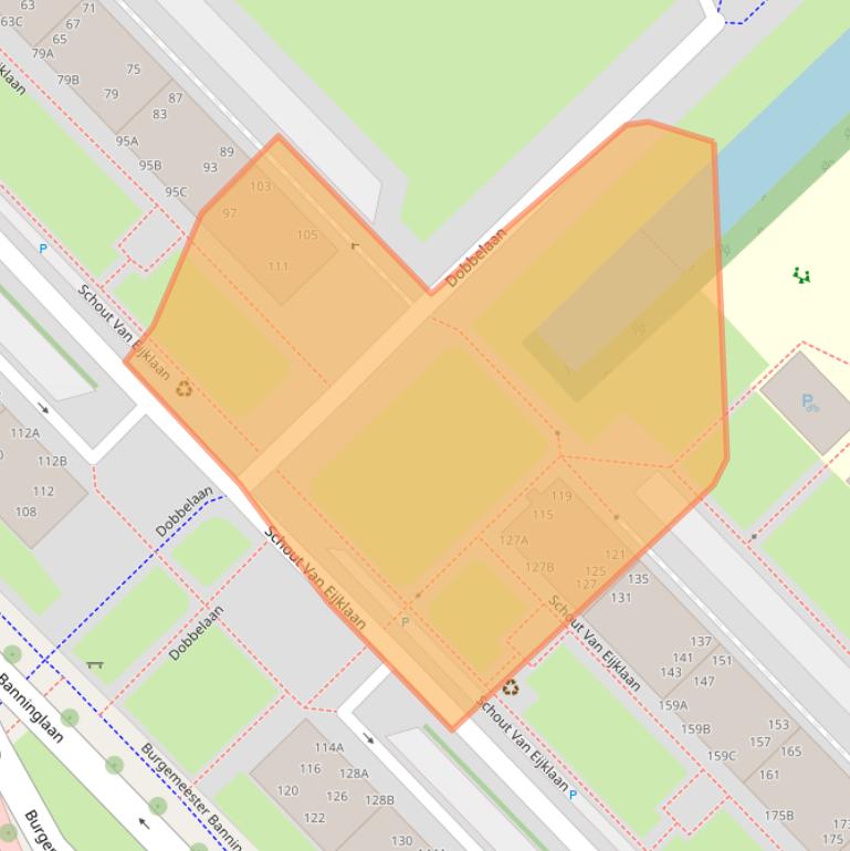 Kaart van postcodegebied 2262XM.