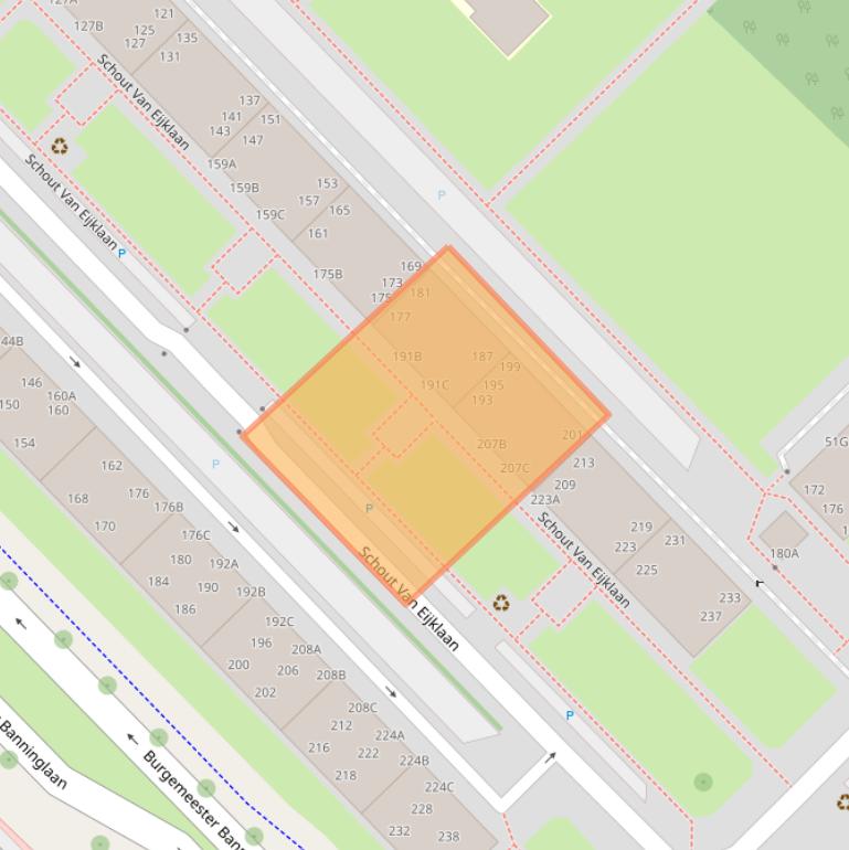 Kaart van postcodegebied 2262XP.