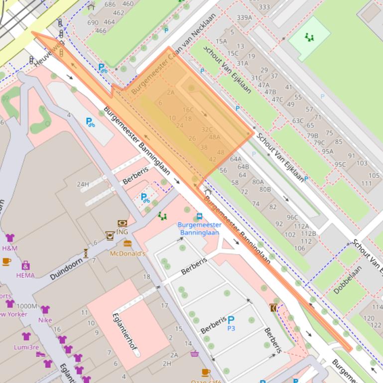 Kaart van postcodegebied 2262XS.