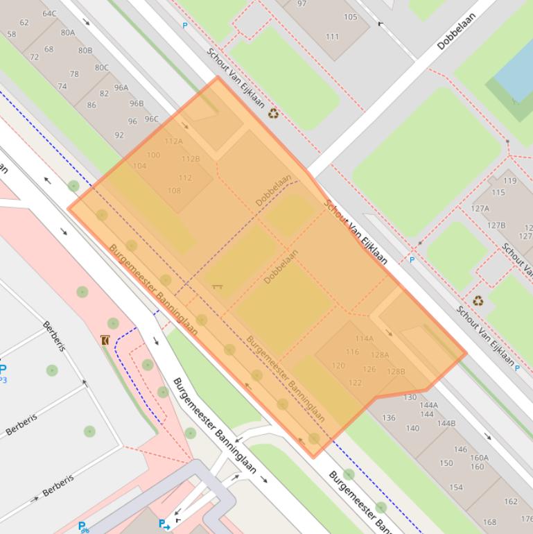 Kaart van postcodegebied 2262XV.