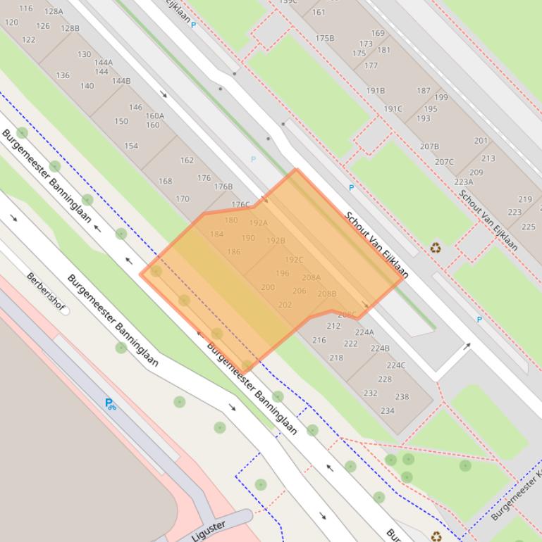 Kaart van postcodegebied 2262XX.