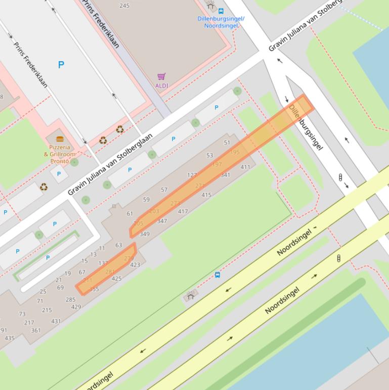 Kaart van postcodegebied 2263AC.