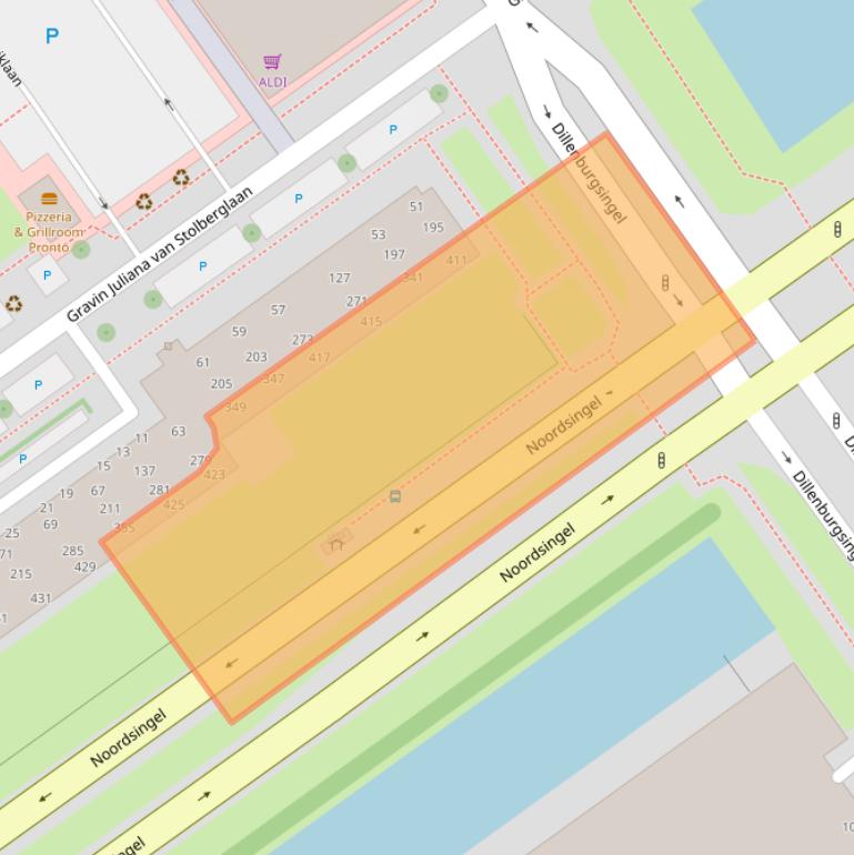 Kaart van postcodegebied 2263AD.