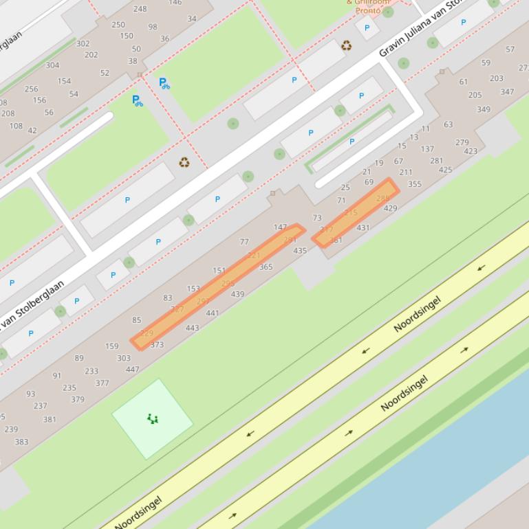 Kaart van postcodegebied 2263AG.