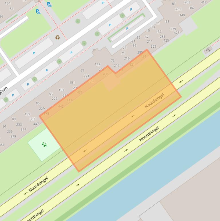 Kaart van postcodegebied 2263AH.