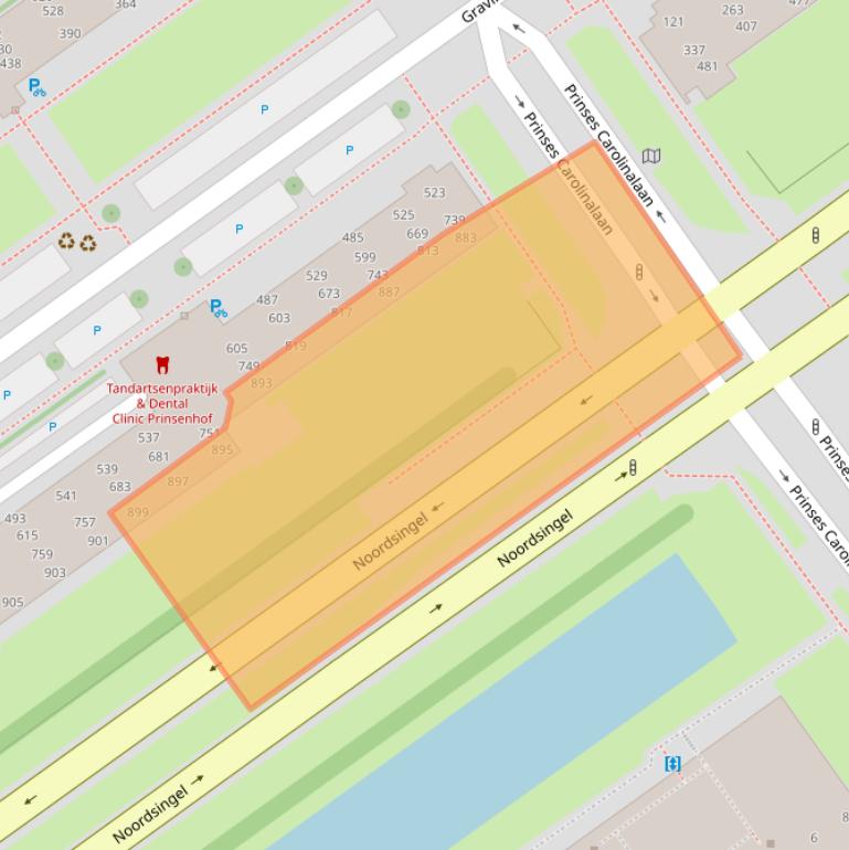 Kaart van postcodegebied 2263AT.