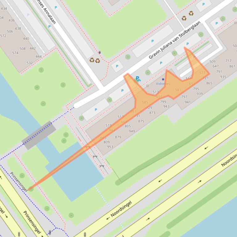 Kaart van postcodegebied 2263BC.