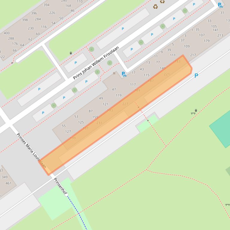 Kaart van postcodegebied 2263CG.