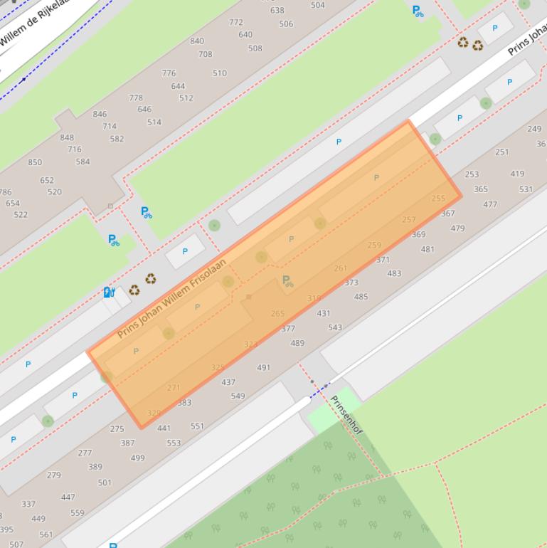 Kaart van postcodegebied 2263CL.