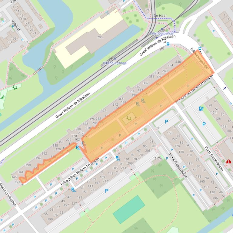 Kaart van postcodegebied 2263CT.