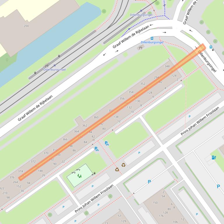 Kaart van postcodegebied 2263CX.