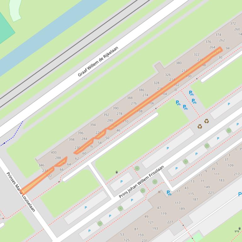 Kaart van postcodegebied 2263EC.