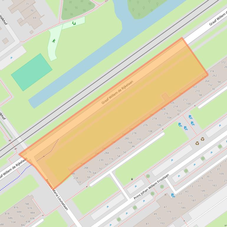 Kaart van postcodegebied 2263EH.